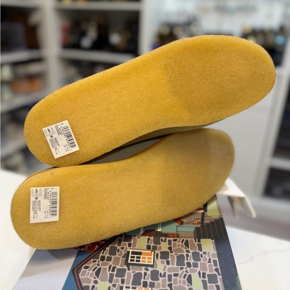 Clarks Brixham Beige Suede Loafers main image 5